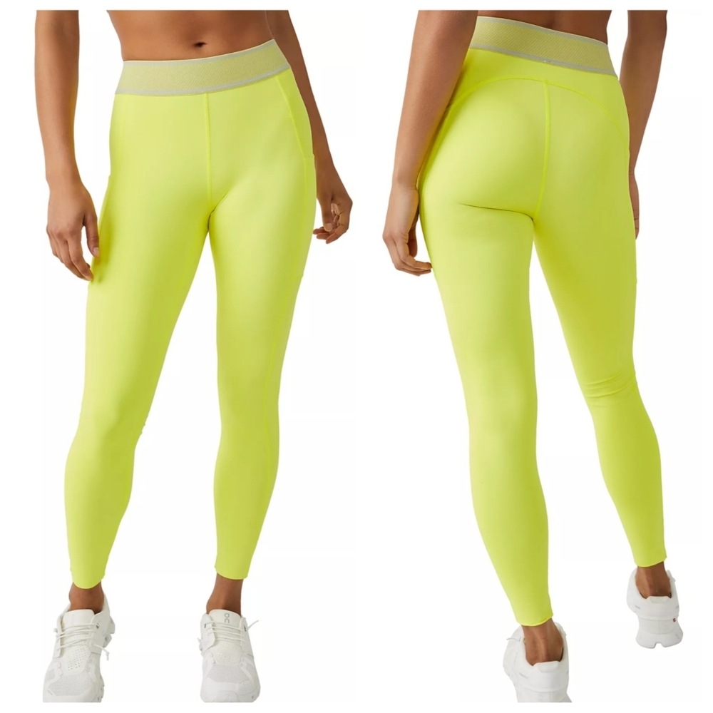 Free People Movement Endurance Leggings XL NWT Yellow